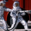 Aluminised firesuits